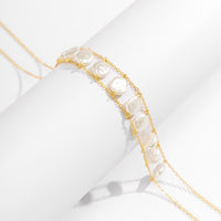 Thumbnail for Boho Round Disk Pearl Body Chain Necklace - ArtGalleryZen