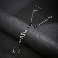 Thumbnail for Boho Snake Finger Ring Chain Bracelet - ArtGalleryZen