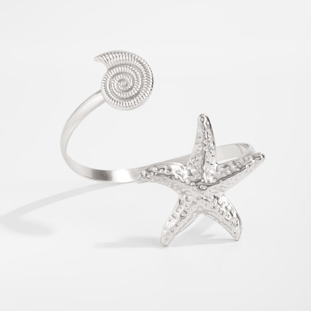 Boho Starfish Conch Arm Cuff - ArtGalleryZen