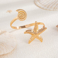 Thumbnail for Boho Starfish Conch Arm Cuff - ArtGalleryZen
