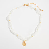 Thumbnail for Boho Starfish Conch Shell Pendant Yarn Choker Necklace - ArtGalleryZen