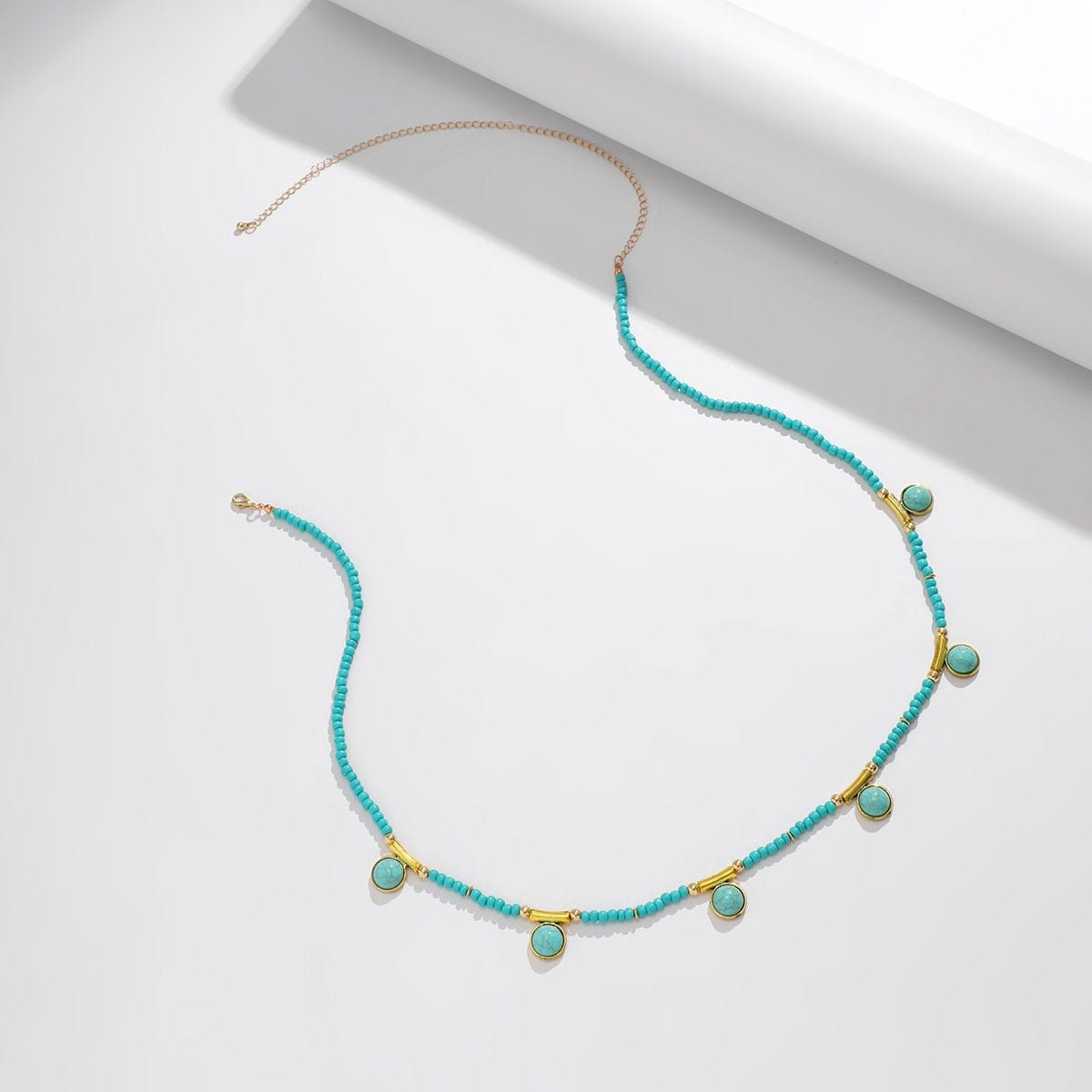 Boho Turquoise Tassel Beaded Waist Chain - ArtGalleryZen