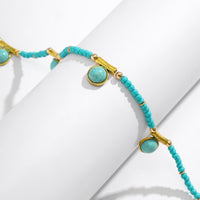 Thumbnail for Boho Turquoise Tassel Beaded Waist Chain - ArtGalleryZen