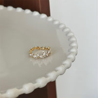 Thumbnail for Chic 18K Gold Enamel Butterfly Ring - ArtGalleryZen