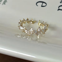 Thumbnail for Chic 18K Gold Enamel Butterfly Ring - ArtGalleryZen