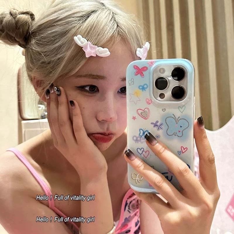 Chic 2 Pieces Star Angel Wings Hair Clips Set - ArtGalleryZen