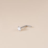 Thumbnail for Chic 3mm Cubic Zirconia Inlaid Titanium Nose Piercing Nose Stud - ArtGalleryZen