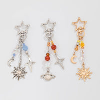 Thumbnail for Chic 3Pcs Star Sun Moon Celestial Crystal Keychain Set - ArtGalleryZen
