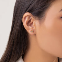 Thumbnail for Chic 5 Pairs Floral Heart Pearl Stud Hoop Earrings Set - ArtGalleryZen