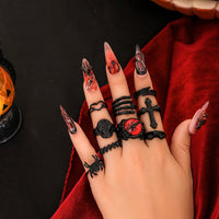 Thumbnail for Chic 9 Pieces Halloween Rings Set - ArtGalleryZen
