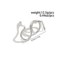 Thumbnail for Chic Abstract Flow Waterdrop Double Finger Ring - ArtGalleryZen