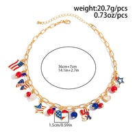 Thumbnail for Chic American Flag Element Heart Star Pendant Necklace Bracelet Earrings - ArtGalleryZen