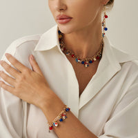 Thumbnail for Chic American Flag Element Heart Star Pendant Necklace Bracelet Earrings - ArtGalleryZen