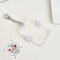 Thumbnail for Chic Angel Kpop Keychain Acrylic Photocard Holder - ArtGalleryZen