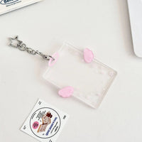 Thumbnail for Chic Angel Kpop Keychain Acrylic Photocard Holder - ArtGalleryZen