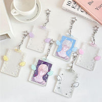 Thumbnail for Chic Angel Kpop Keychain Acrylic Photocard Holder - ArtGalleryZen