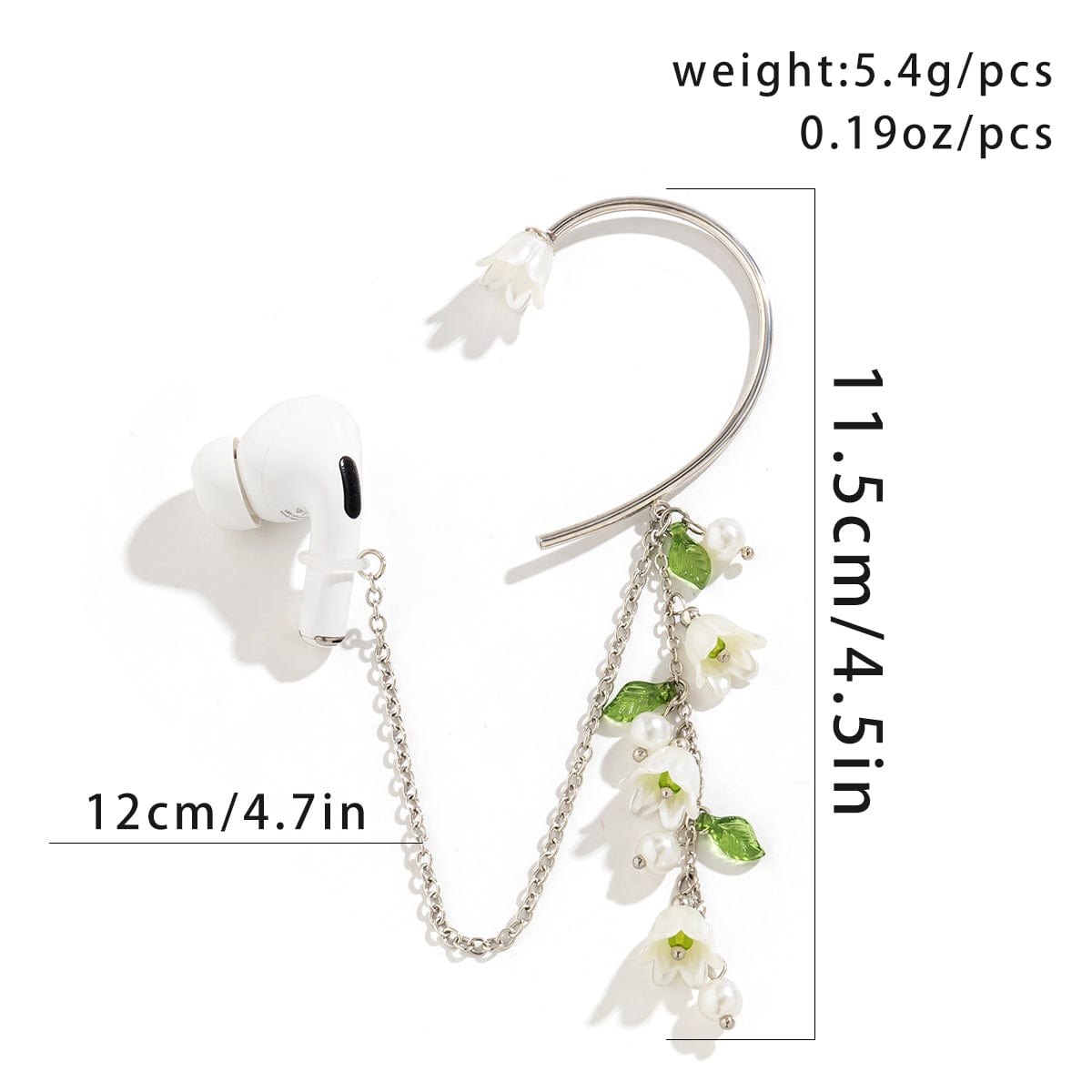 Chic Anti-lost Wireless AirPods Earphone Lily Of The Valley Ear Wrap - ArtGalleryZen