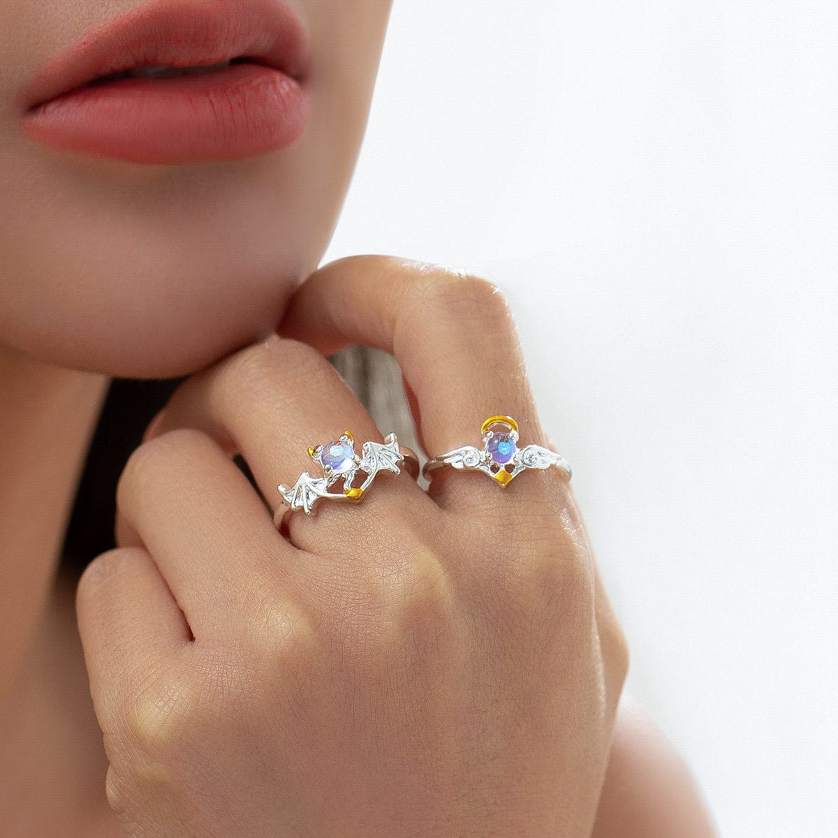 Gold Luminous Love Diamond Ring – GIVA Jewellery