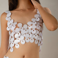 Thumbnail for Chic Backless Colorful Sequins Body Chain Bra - ArtGalleryZen