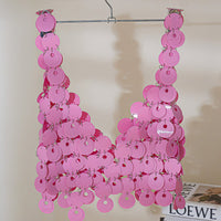 Thumbnail for Chic Backless Colorful Sequins Body Chain Bra - ArtGalleryZen