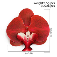 Thumbnail for Chic Butterfly Orchid Flower Pin Brooch - ArtGalleryZen