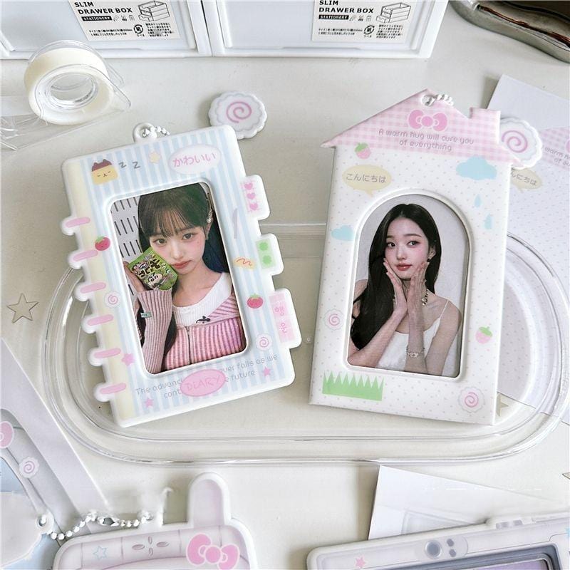 Chic Camera Phone Shaped Kpop Keychain Photocard Holder - ArtGalleryZen