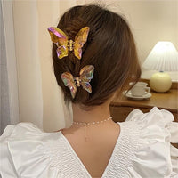 Thumbnail for Chic Colorful Butterfly Chignon Claw Clip Hair Clip - ArtGalleryZen