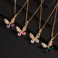Thumbnail for Chic Colorful Butterfly Pendant Necklace - ArtGalleryZen