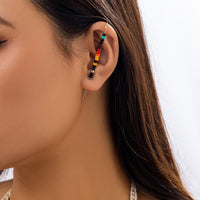 Thumbnail for Chic Colorful Seed Bead Ear Cuff Stud Earring - ArtGalleryZen
