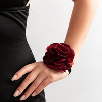 Thumbnail for Chic Colorful Silk Flower Velvet Bracelet - ArtGalleryZen