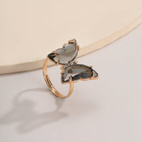 Thumbnail for Chic Colorful Zirconia Butterfly Ring - ArtGalleryZen