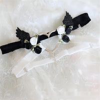 Thumbnail for Chic Cross Angel Wings Heart Rosebud Elastic Thigh Leg Garter Belts - ArtGalleryZen
