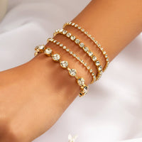Thumbnail for Chic Crystal Box Chain Bracelet Set - ArtGalleryZen
