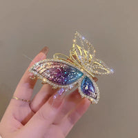 Thumbnail for Chic CZ Inlaid Butterfly Chignon Claw Clip Hair Clip - ArtGalleryZen
