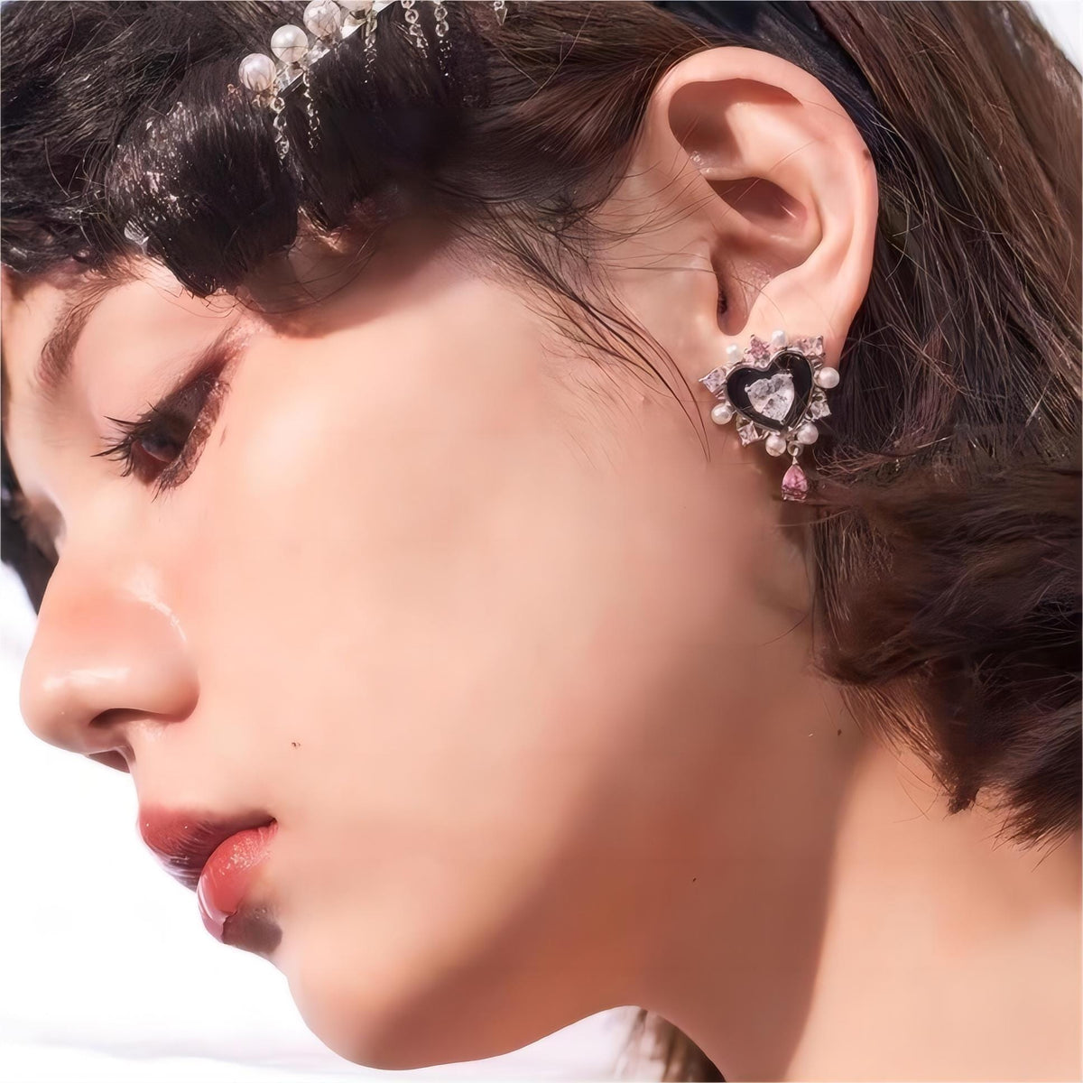 Leather Earrings - Brass Earrings - Minimalist Earrings - Dangle Earrings -  Nickel Free Earrings - Boho Chic Earrings - Post Earrings