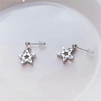 Thumbnail for Chic CZ Inlaid Dangle Star Earrings - ArtGalleryZen