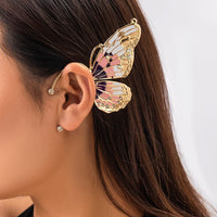 Thumbnail for Chic CZ Inlaid Enamel Butterfly Ear Wrap Earring - ArtGalleryZen