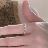 Thumbnail for Chic CZ Inlaid Enamel Butterfly Open Ring - ArtGalleryZen