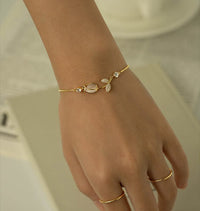 Thumbnail for Chic CZ Inlaid Opal Tulip Bracelet - ArtGalleryZen