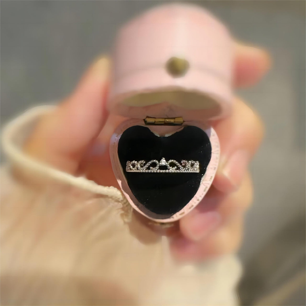 Chic CZ Inlaid Stackable Pink Crystal Ring - ArtGalleryZen