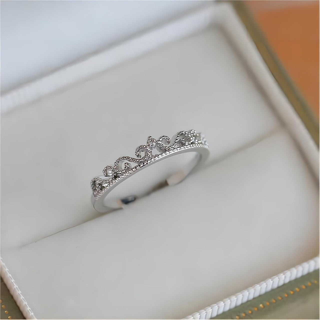 Chic CZ Inlaid Stackable Pink Crystal Ring - ArtGalleryZen