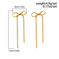 Thumbnail for Chic Dangling Ribbon Earrings - ArtGalleryZen