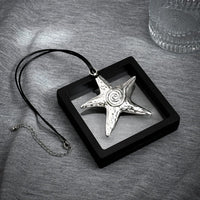 Thumbnail for Chic Embossed Starfish Pendant Wax String Necklace - ArtGalleryZen
