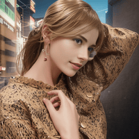 Thumbnail for Chic Enamel English Rose Dangle Earrings - ArtGalleryZen