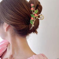 Thumbnail for Chic Enamel Strawberry Hair Claw Clip - ArtGalleryZen