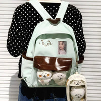 Thumbnail for Chic Expression Mint Chocolate Kpop Fan Display Backpack - ArtGalleryZen