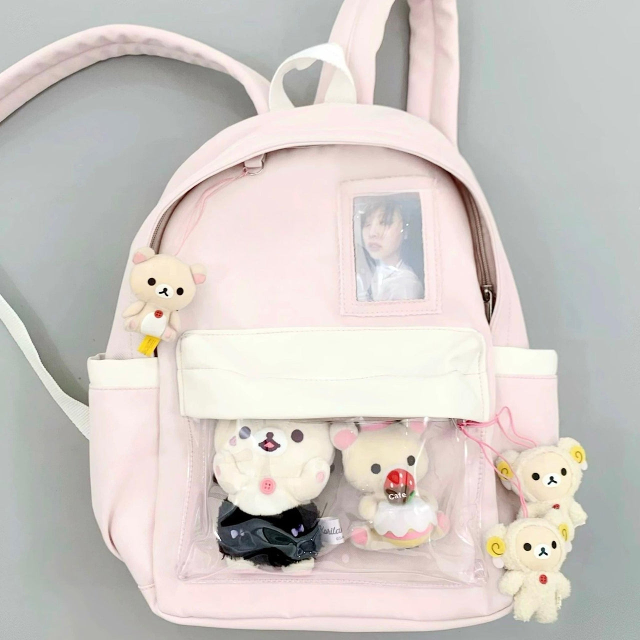 Chic Expression Mint Chocolate Kpop Fan Display Backpack - ArtGalleryZen