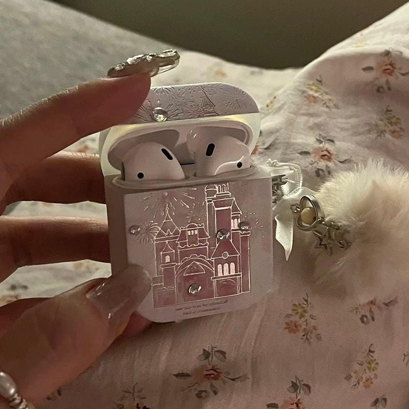 Chic Firework Castle AirPods Earphone Case - ArtGalleryZen