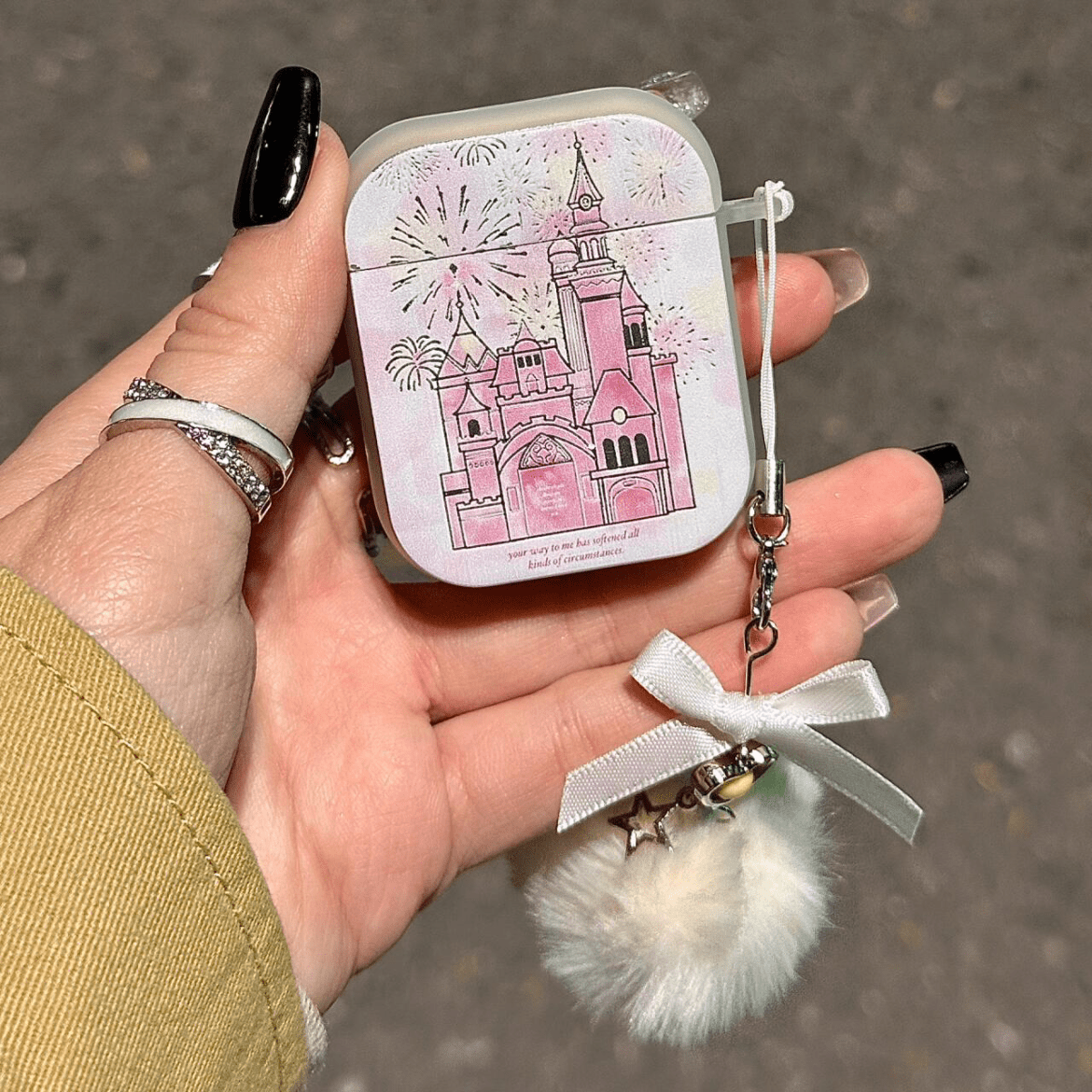 Chic Firework Castle AirPods Earphone Case - ArtGalleryZen