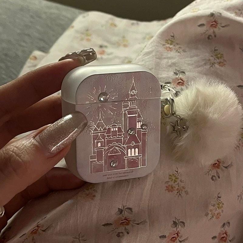 Chic Firework Castle AirPods Earphone Case - ArtGalleryZen